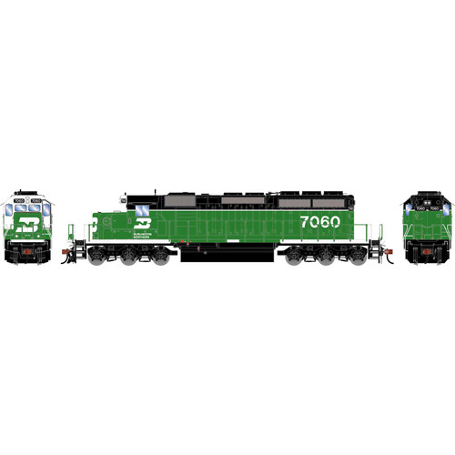 Athearn ~ HO Scale ~ SD40-2 ~ Burlington Northern #7060 ~ DC ~ 3730