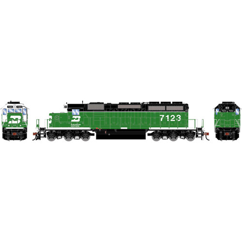 Athearn ~ HO Scale ~ SD40-2 ~ Burlington Northern #7123 ~ DCC & Sound ~ 3758