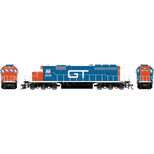 Athearn ~ HO Scale ~ SD40-2 ~ Grand Trunk Western #5936 ~ DCC & Sound ~ 3794
