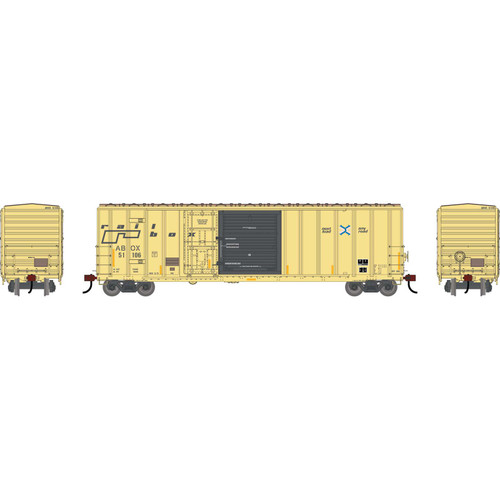 Athearn ~ HO Scale ~ 50' FMC 5277 Combo Door Box Car ~ Railbox #51106 ~ Primed for Grime ~ 3859