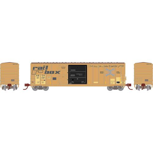 Athearn ~ N Scale ~ 50' FMC 5277 Combo Door Box Car ~ Railbox #51381 ~ Primed for Grime ~ 3877