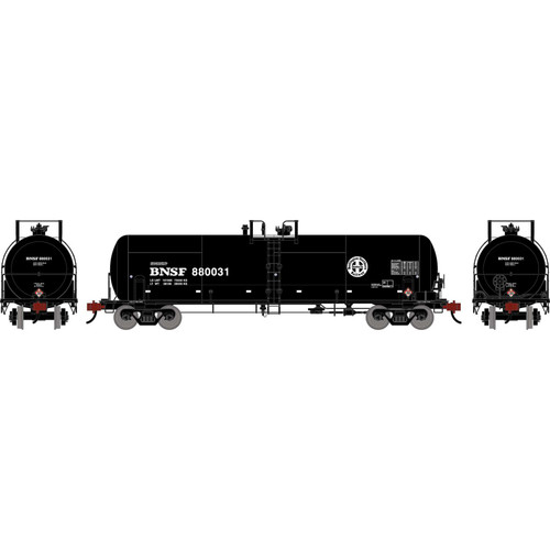 Athearn ~ HO Scale ~ 20,900 Gallon Acid Tank Car ~ BNSF #880031 ~ 3907