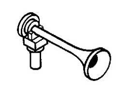 Cal Scale ~ HO Scale ~ Nathan KS1 Air Horn 19" Single ~ 2-Pack ~ 422