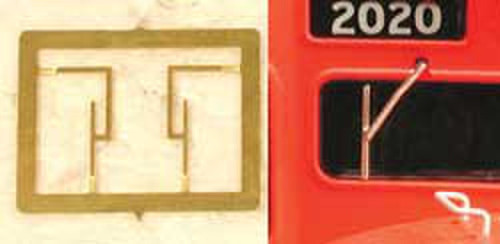 Cal Scale ~ HO Scale ~ Etched Brass Single Arm Windshield Wiper ~ 2 Pair ~ 517