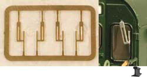 Cal Scale ~ HO Scale ~ Etched Brass Double Arm Windshield Wiper ~ 2 Pair ~ 518