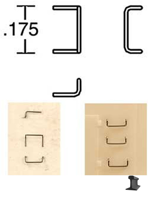 Cal Scale ~ HO Scale ~ RS Straight Grabs ~ 16 Pieces ~ 532