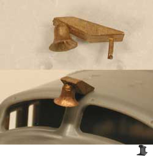 Cal Scale ~ HO Scale ~ Bangor & Aroostook Bell & Bracket ~ 539