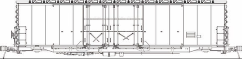 Moloco ~ HO Scale ~ ACF-EP-USRE 50' Boxcar ~ Undecorated ~ RES68120
