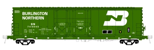 Moloco ~ HO Scale ~ USRE 50' RBL Boxcar ~ Burlington Northern #749845 ~ RES68123