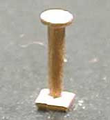 Cal Scale ~ HO Scale ~ Diesel Radio Antenna ~ Unpainted Brass ~ 2-Pieces ~ 546