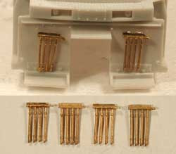 Cal Scale ~ HO Scale ~ 4 line MU Cables ~ 2 Pair ~ 548