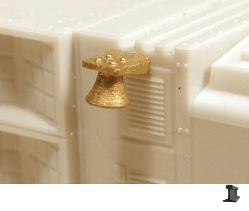 Cal Scale ~ HO Scale ~ Hood Side Mount Bell ~ 578