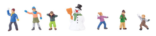 Walthers SceneMaster ~ HO Scale ~ Children in the Snow ~ 949-6207