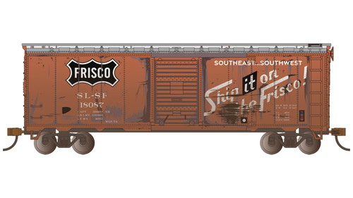Bachmann ~ HO Scale ~ Workhorse Series ~ 40' Boxcar ~ Frisco #18087 ~ 16031