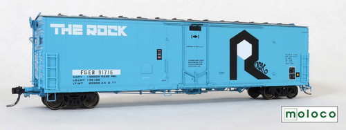 Moloco ~ HO Scale ~ FGER R-ROCK Repaint AX 2-77 FGE 50' RBL Boxcar ~ Fruit Growers Express FGER #91716 ~ 33040-99
