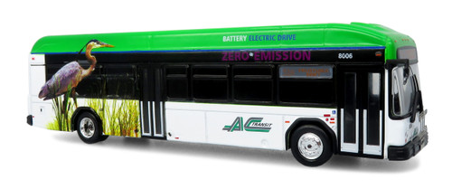 Iconic Replicas ~ HO Scale ~ Gillig BEB Transit Bus ~ Assembled ~ AC Transit ~ 87-0678