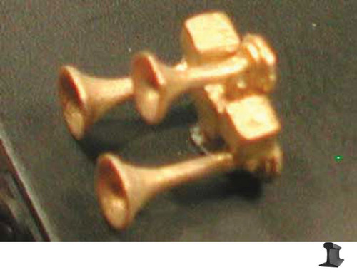 Cal Scale ~ HO Scale ~ Nathan P3 P3U ~ 3-Chime Air Horn ~ 640