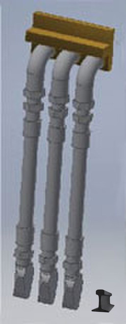 Cal Scale ~ HO Scale ~ 3-Line MU Hose ~ 724