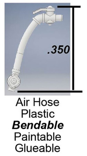 Cal Scale ~ HO Scale ~ Locomotive Air Hose with Shut Off Valve ~ 2 Pieces ~ 730