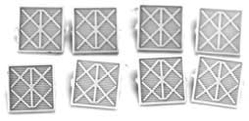 Cal Scale ~ HO Scale ~ X Air Filers ~ 8 Pieces ~ 750
