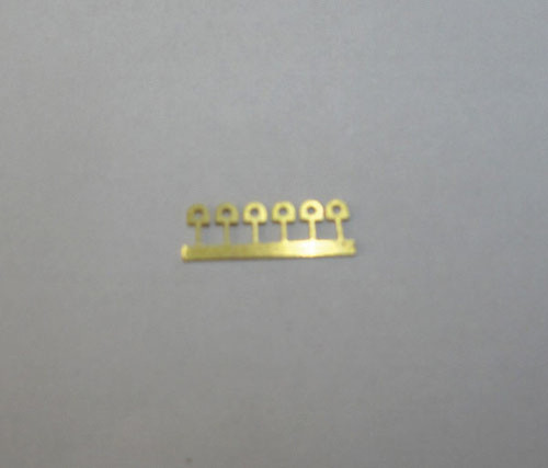 Cal Scale ~ HO Scale ~ Alco Large Lift Ring Flat Style ~ 7 Pieces ~ 753