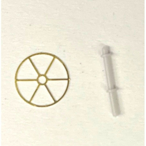 Cal Scale ~ HO Scale ~ Scale Wagon Wheel Antenna with Pole ~ 762