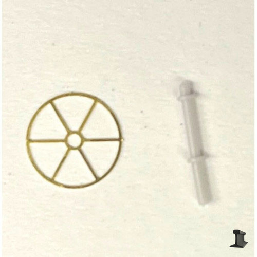 Cal Scale ~ HO Scale ~ Scale Wagon Wheel Antenna with Pole ~ 762