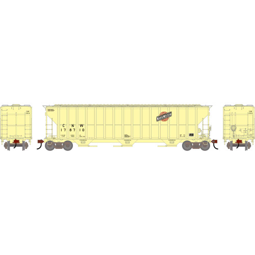 Athearn ~ HO Scale ~ FMC 4700 Covered Hopper ~ Chicago & North Western CNW #178710 ~ Primed For Grime ~ 2485