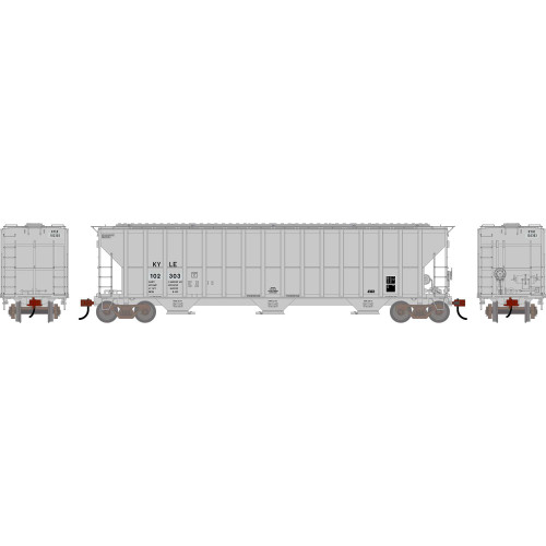 Athearn ~ HO Scale ~ FMC 4700 Covered Hopper ~ Kyle Railroad KYLE #102303 ~ Primed For Grime ~ 2491