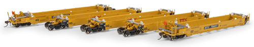 Athearn ~ HO Scale ~ Gunderson Maxi-I Well Car 5-Unit Set ~ DTTX #759377 ~ 3008