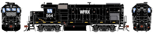 Athearn Genesis ~ HO Scale ~ GP15-1 ~ Wells Fargo Lines WFRX #564 ~ DC Version ~ 1892
