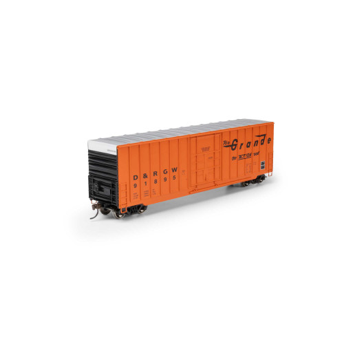 Athearn Roundhouse ~ HO Scale ~ 50' Exterior Post High Cube Plug Door Box Car ~ Denver & Rio Grande Western DRGW #91895 ~ 2075