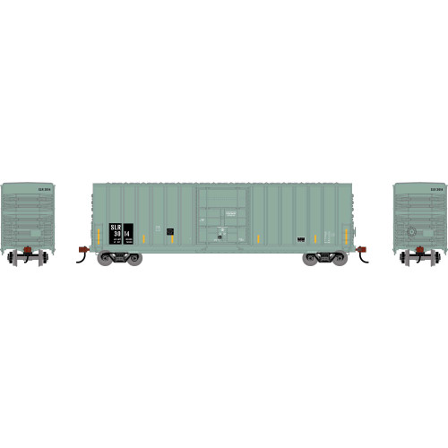 Athearn Roundhouse ~ HO Scale ~ 50' Exterior Post High Cube Plug Door Box Car ~ St. Lawrence and Atlantic Railroad SLR #3014 ~ 2082