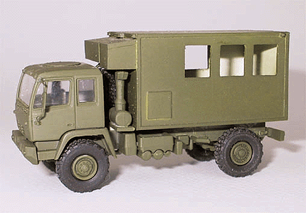 Trident Miniatures ~ HO Scale ~ Military ~ US/NATO ~ Light/Medium Tactical Vehicles ~ M1079 Mobile Shop Van ~ 729-90224