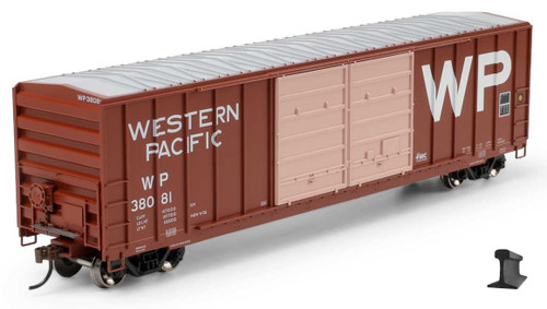 Athearn ~ HO Scale ~ 50' FMC 5077 Centered Double Door Box Car ~ Western Pacific WP #38081 ~ 2915