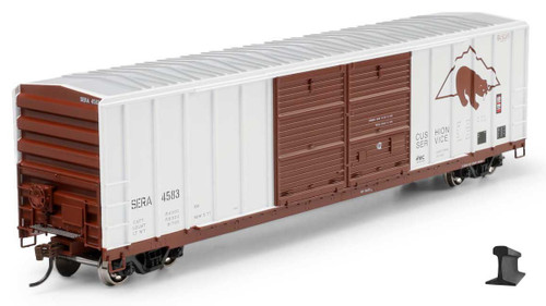 Athearn ~ HO Scale ~ 50' FMC 5077 Centered Double Door Box Car ~ Sierra Railroad SERA #4583 ~ 2921