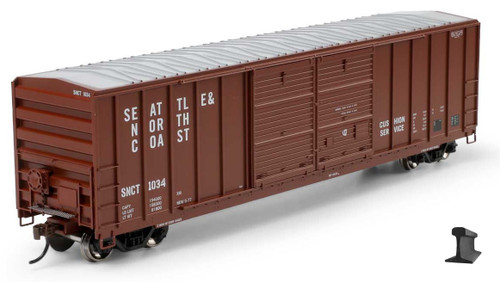 Athearn ~ HO Scale ~ 50' FMC 5077 Centered Double Door Box Car ~ Seattle & North Coast SNCT #1034 ~ 2922