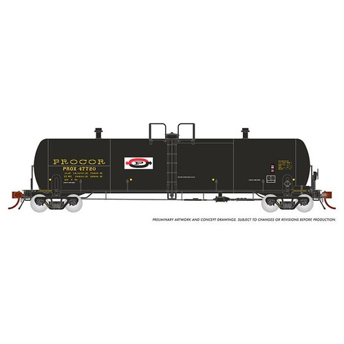Rapido ~ HO Scale ~ Procor GP20 20,000-Gallon Tank Car ~ As Delivered Split P Logo ~ Procor PROX #47720 ~ 135004-47720