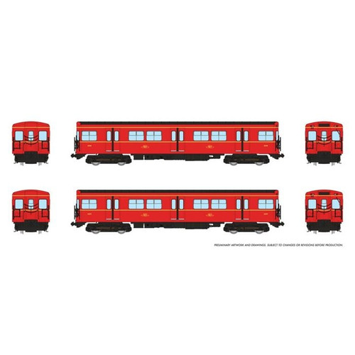 Rapido ~ HO Scale ~ TTC G-Class Subway ~ A-B-B-A 4-Car Train ~ Toronto Transit Commission TTC #5016, #5217, #5216, #5017 ~ DC/DCC Sound ~ 206501