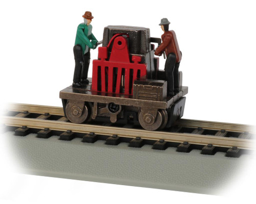 Bachmann ~ HO Scale ~ Gandy Dancer Operating Hand Car - Red ~ 46228