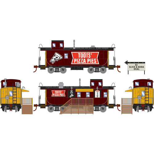 Athearn ~ HO Scale ~ Concession Caboose ~ Chesapeake & Ohio C&O ~ 74041
