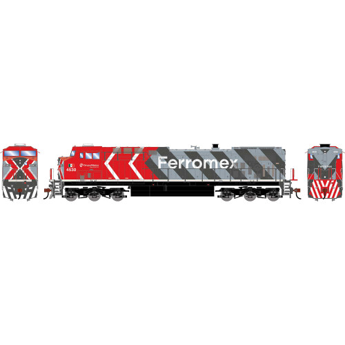 Athearn ~ HO Scale ~ AC4400CW ~ Ferromex FXE #4530 Zebra ~ DC ~ 2570