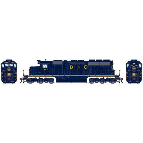 Athearn ~ HO Scale ~ SD40 ~ Baltimore & Ohio BO #7597 ~ DCC Sound ~ 2876