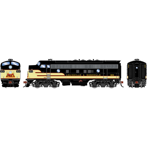 Athearn Genesis ~ HO Scale ~ F7A ~ Louisville & Nashville L&N #824 ~ DCC Sound ~ 1725