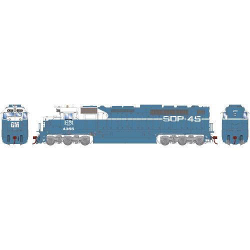 Athearn Genesis ~ HO Scale ~ SDP45 ~ EMD Demonstrator EMDX #4355 Demonstrator ~ Legendary Liveries ~ DC ~ 2009