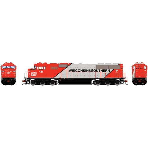 Athearn Genesis ~ HO Scale ~ SD60M Tri-Clops ~ Wisconsin & Southern WAMX #6022 ~ DC ~ 2339