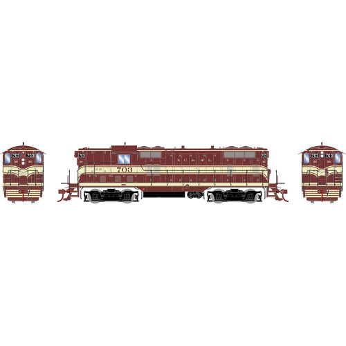 Athearn Genesis ~ HO Scale ~ GP7L ~ Nashville, Chattanooga & St. Louis NCSL #703 ~ DC ~ 2312