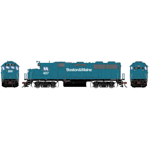 Athearn Genesis ~ HO Scale ~ GP49 ~ Boston & Maine BM #407 ~ Legendary Liveries ~ DC Version ~ 2423