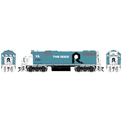 Athearn Genesis ~ HO Scale ~ GP38-2 ~ Rock Island RI #4300 The Rock Islander ~ DC Version ~ 2654