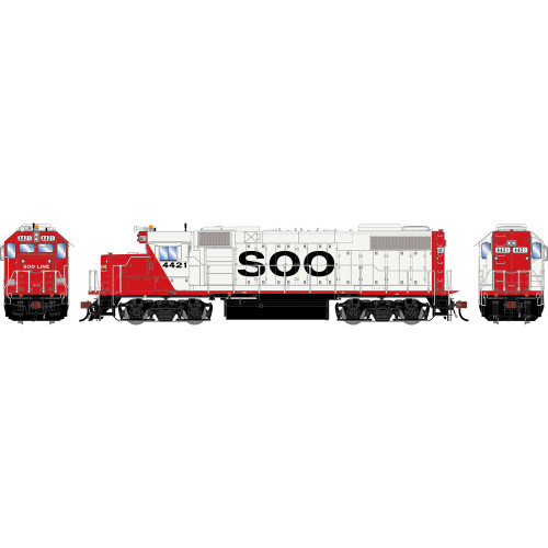 Athearn Genesis ~ HO Scale ~ GP38-2 ~ Soo Line SOO #4421 ~ DC ~ 2645